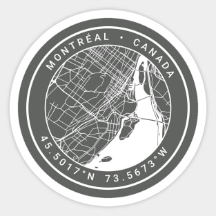 Montreal Map Sticker